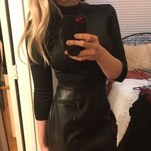 Flash sale✨✨ Gorgeous lbd with leather skirt